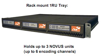 NOVUS H.264 / MPEG-4 Broadcast Encoder Rackmount Picture